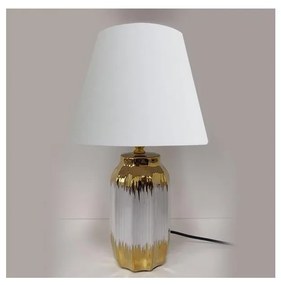 Eurolamp Stolná lampa 1xE14/60W/230V biela/zlatá EU0576