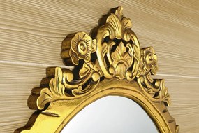 Sapho Sapho, DESNA zrkadlo v ráme, 80x100cm, zlatá Antique, IN352