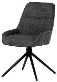 BONTEC Jedálenská stolička, sivá, látka, HC-535 GREY2 Farba: Šedá