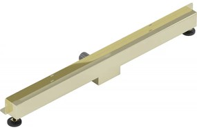 Mexen Flat nerezový sprchový žľab na stenu 100 cm vzor 2v1, zlatá, 1530100