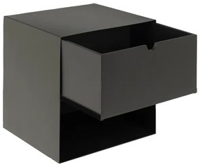 Nočný stolík s možnosťou montáže na stenu BEKIM čierna