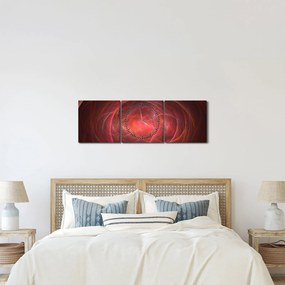 Moderný abstraktný obraz (s hodinami) (90x30 cm)