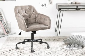 Kancelárske kreslo Dutch Comfort lakťová opierka taupe