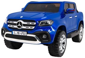 RAMIZ ELEKTRICKÉ AUTÍČKO MERCEDES X-CLASS - LCD - MP4 - LAKOVANÉ - MODRÉ - 4 x 45W/12V - 2 x 12V/7Ah - 2023