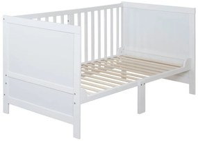 Biela postieľka s nastaviteľnou výškou 70x140 cm Easy Sleep – Roba