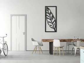 drevko Moderný obraz Pierko Rozmer obrazu: 44,5 x 19,5 cm, Farba dekorácie: Čierna