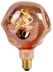 E27 stmievateľná LED lampa G125 ružová 4W 70 lm 1800K