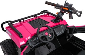 Ramiz Elektrická bugina PROSPECTOR STRONG pre deti ružová + pohon 4x4 + diaľkové ovládanie
