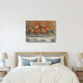 Sklenený obraz - Auguste Renoir, Peaches on a  Plate, reprodukcia (70x50 cm)
