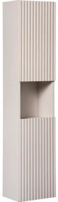Koupelnová sestava Nova Cashmere s deskou, umyvadly a skříňkami 120 cm kašmírová/dub evoke