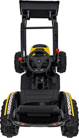 Ramiz Detský traktor na batérie žltý + pohyblivé rameno s lyžicou + diaľkové ovládanie + pomalý štart + FM rádio + LED