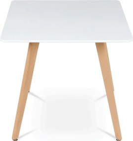 Jedálenský stôl DT-312 biely / naturálny