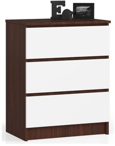 Komoda Kalista II (wenge + biela). Akcia -13%. Vlastná spoľahlivá doprava až k Vám domov. 1068631