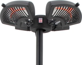 Stojanový terasový infražiarič s 3 vykurovacími segmentmi, 2400 W