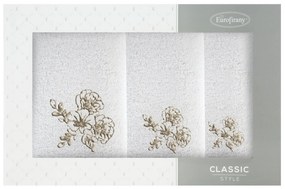 FROTÉ UTERÁK MELANI SADA 1KS 30X50 CM, 1KS 50X90 CM, 1KS 70X140 CM KRÉMOVÁ