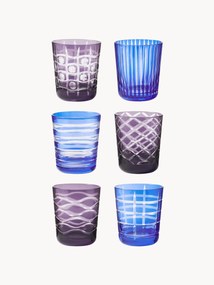 Poháre na vodu Cobalt, 6 ks