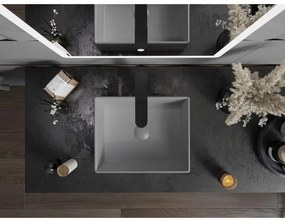 Mexen Goya, umývadlo na dosku 40 x 32 cm, svetlá šedá matná, 22184061