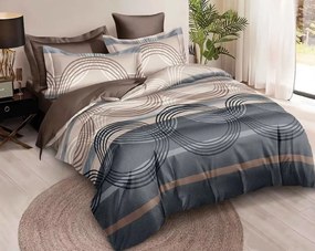 Mikroflanelové obliečky CIRVONA hnede-sivé Rozmer obliečky: 70 x 80 cm | 140 x 200 cm