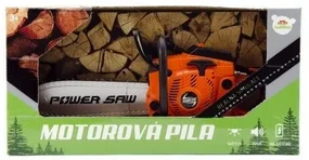 Teddies Motorová píla plast 40cm na batérie so zvukom v krabici 42x21,5x11cm