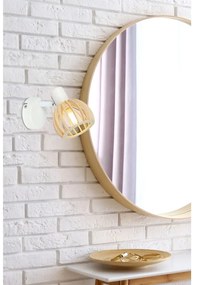 Nástenné svietidlo v bielo-prírodnej farbe ø 10 cm Atarri – Candellux Lighting