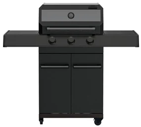 Kingstone Beast Black Edition Plynový gril Cliff 3000, počet horákov: 3 ks, grilovacia plocha: 61 × 45 cm, 10,5 kW
