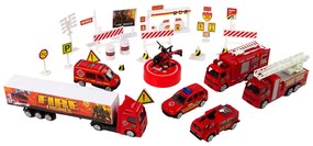 Lean Toys Sada hasičských vozidiel – 30 prvkov