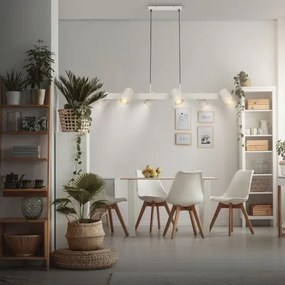 Briloner 4058064 - Závesné svietidlo ERA na lankách 6xGU10/10W/230V krémové