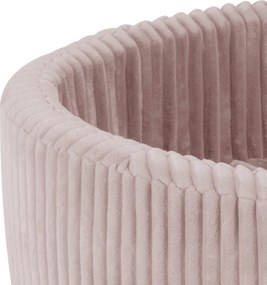 Suchý bazén okrúhly 90x30 cm – ružový Puffy Lamell + 200 perleťových guličiek