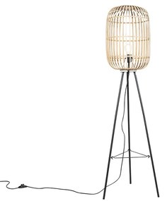 Rustikálna stojaca lampa z ratanu - Manila