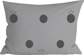 Polybavlnená obliečka na vankúš CROWN POLY 50x70 cm, tmavosivá