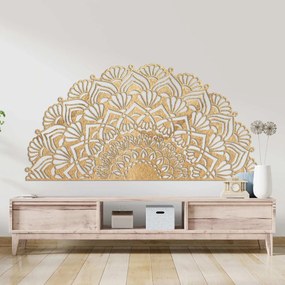 SENTOP | Luxusný drevený obraz mandaly - Elegantná nástenná dekorácia I SENTOP PR0371