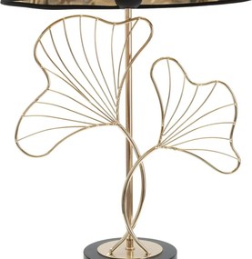 Stolná lampa Leaves 60 cm čierno-zlatá