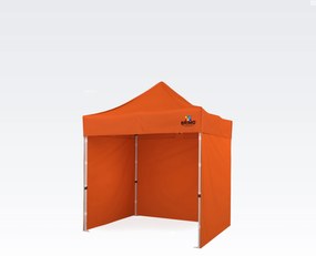BRIMO Nožnicový Altánok 2x2 m Oceľ | Profi Zázemie Postavené za 45 s. - s 3 stenami - Oranžová 6