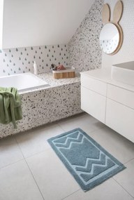 Kúpeľňový koberček modrý