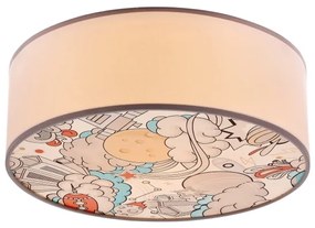 Detské stropné svietidlo KIDDY 2xE27/40W/230V biela/béžová