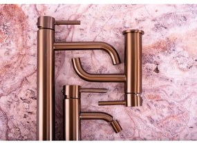 REA-B1112 - Umývadlová batéria LUNGO 16,5 cm kartáčovaná meď