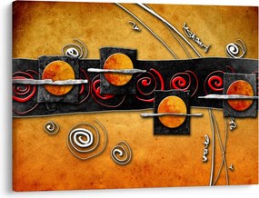 Obraz abstrakcie - Planéty (70x50 cm)