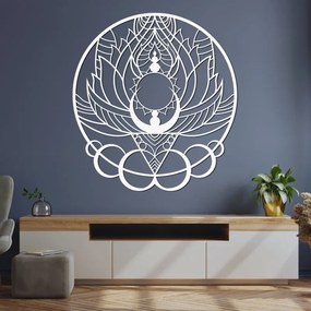 Drevená dekorácia na stenu mandala kvet slnka | SENTOP PR0520