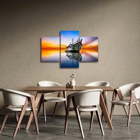 Obraz - Svitanie nad vrakom lode (90x60 cm)