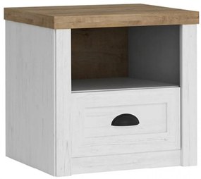 Nočný stolík Prowansja SN borovica andersen/dub lefkas