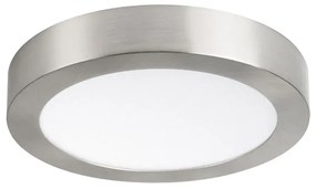 KANLUX Prisadené LED stropné osvetlenie DONO, 18W, denná biela, 21,5cm, okrúhle, strieborné