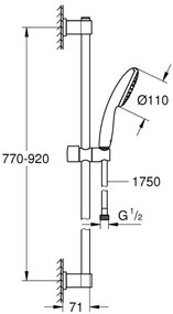 GROHE 26953001 - Sprchová súprava VITALIO START 110 900 mm lesklý chróm