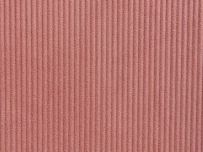Taburet ružový menčestrový LEMVIG Beliani