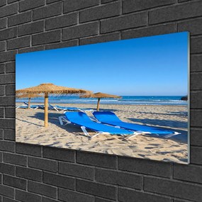 Skleneny obraz Pláž more príroda 120x60 cm