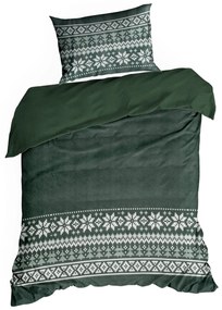 VIANOČNÉ OBLIEČKY Z MIKROVLÁKNA JEREMY 160X200 CM, 2 KS 70X80 CM VZOROVANÉ