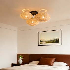 Japandi stropné svietidlo hnedé 3-svetlá - Multi Bida