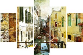 Obraz - Ulička v Benátkach (150x105 cm)