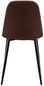 Stolička Giverny látka - hnedá