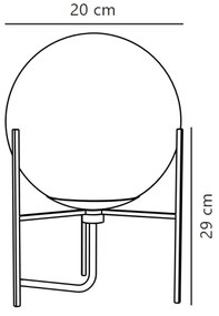 Nordlux - Stolná lampa ALTON 1xE14/15W/230V zlatá