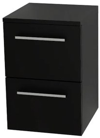 Mereo Bino, kúpeľňová skrinka spodná 50 cm, Multidecor, Čierna Supermat, MER-CN694CIPM